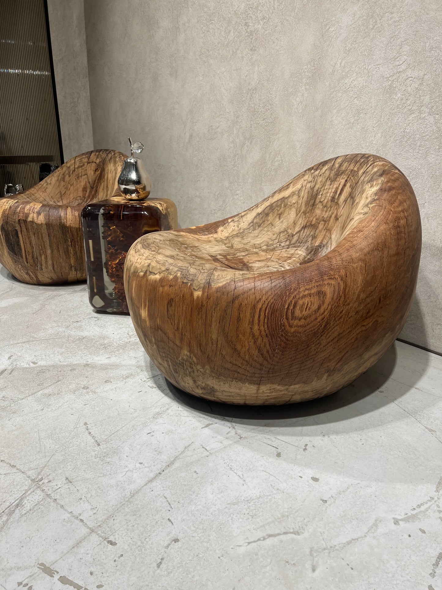 Bean Bag Shaped Wooden Armchair – 100% Natural Solid Wood - Gizz
