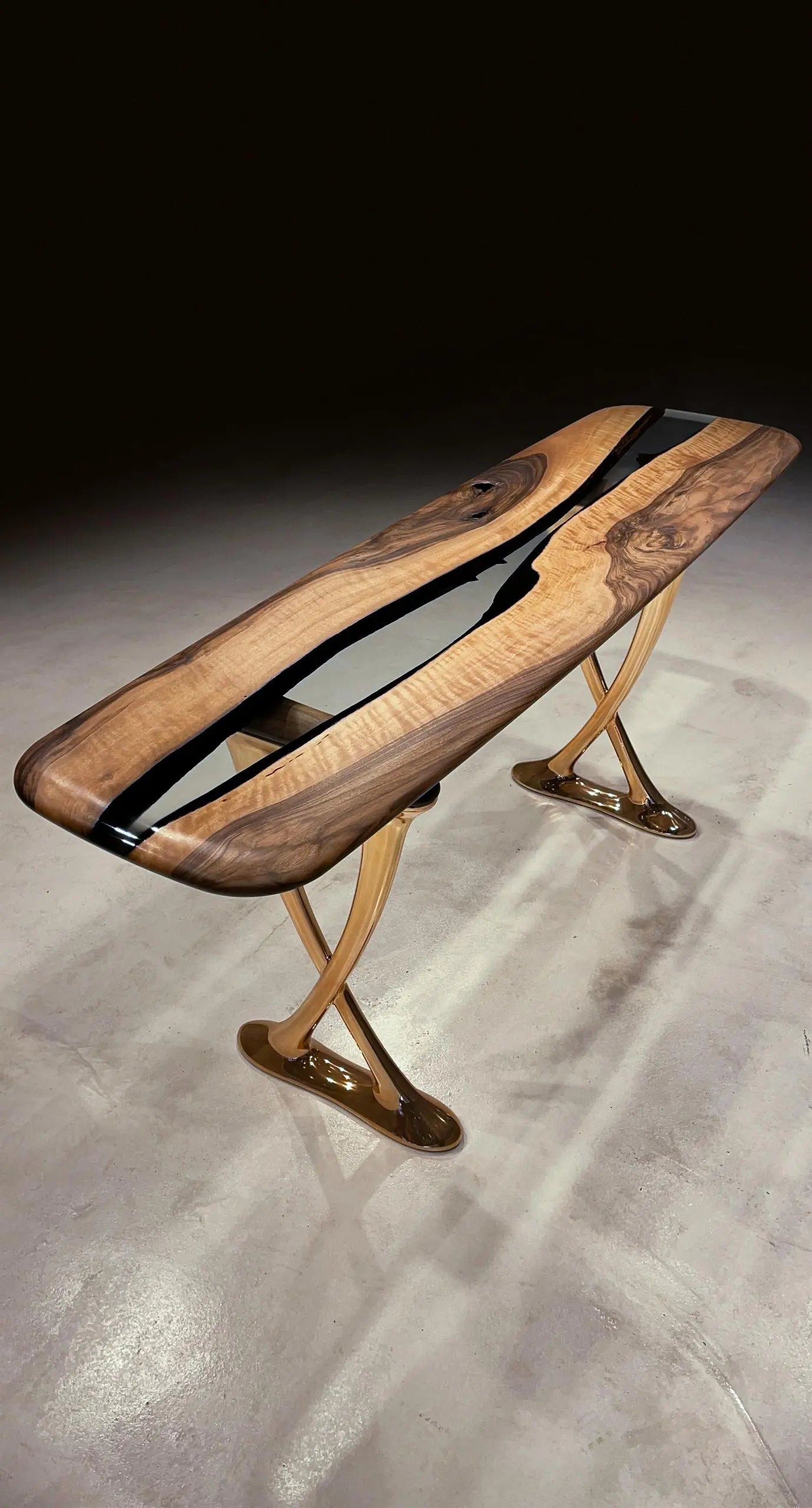 Resin Console Table- Foyer Table- Entryway Table (without mirrors) | Osso Collection Gizz