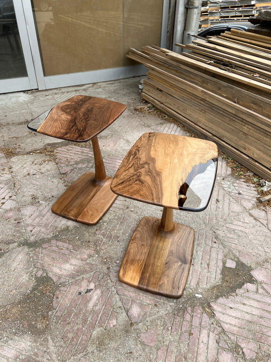 Set of Ready to Ship C End Table