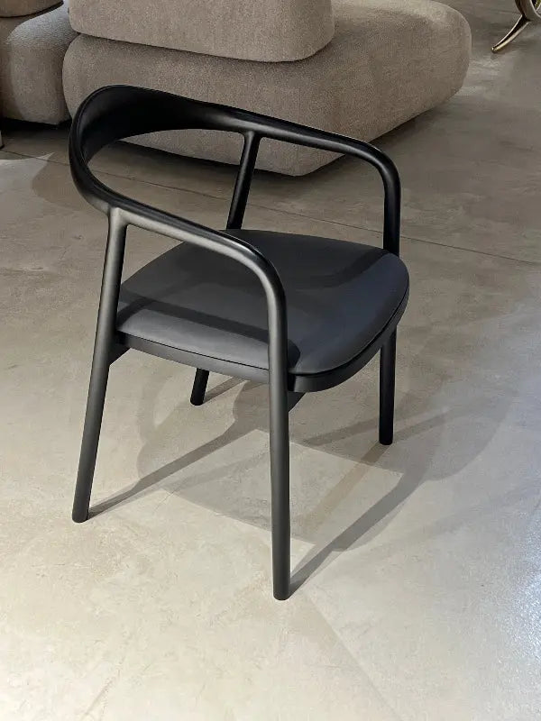 Black wooden chair in a luxury room