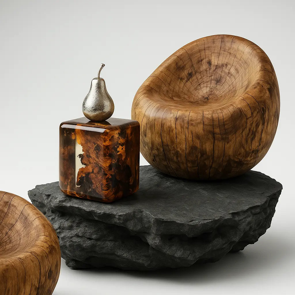 Bean Bag Shaped Wooden Armchair – 100% Natural Solid Wood Gizz