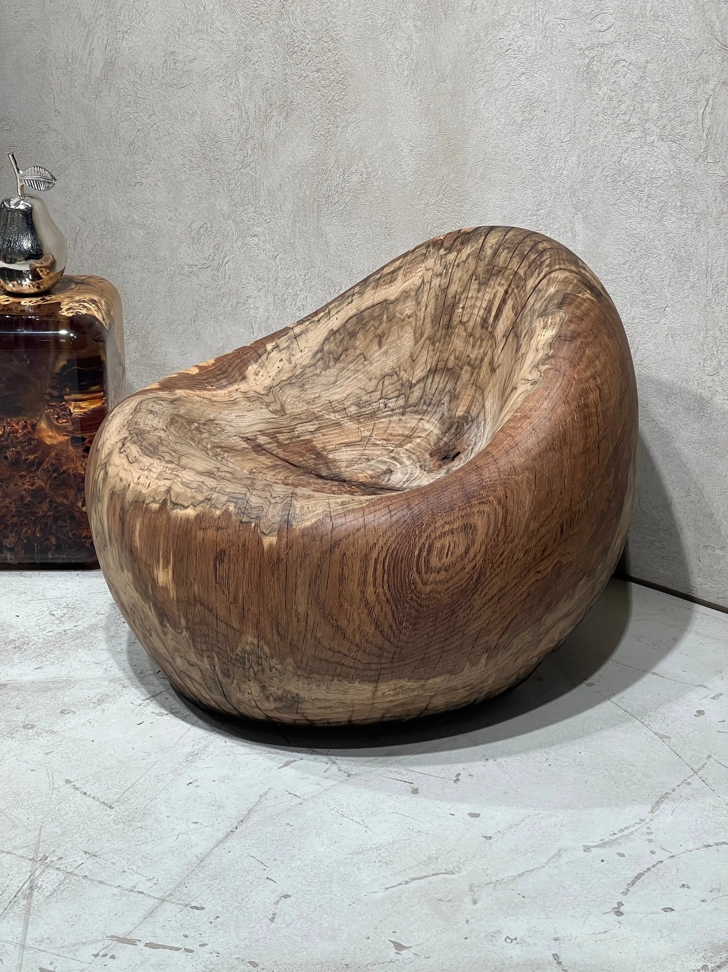 Bean Bag Shaped Wooden Armchair – 100% Natural Solid Wood - Gizz