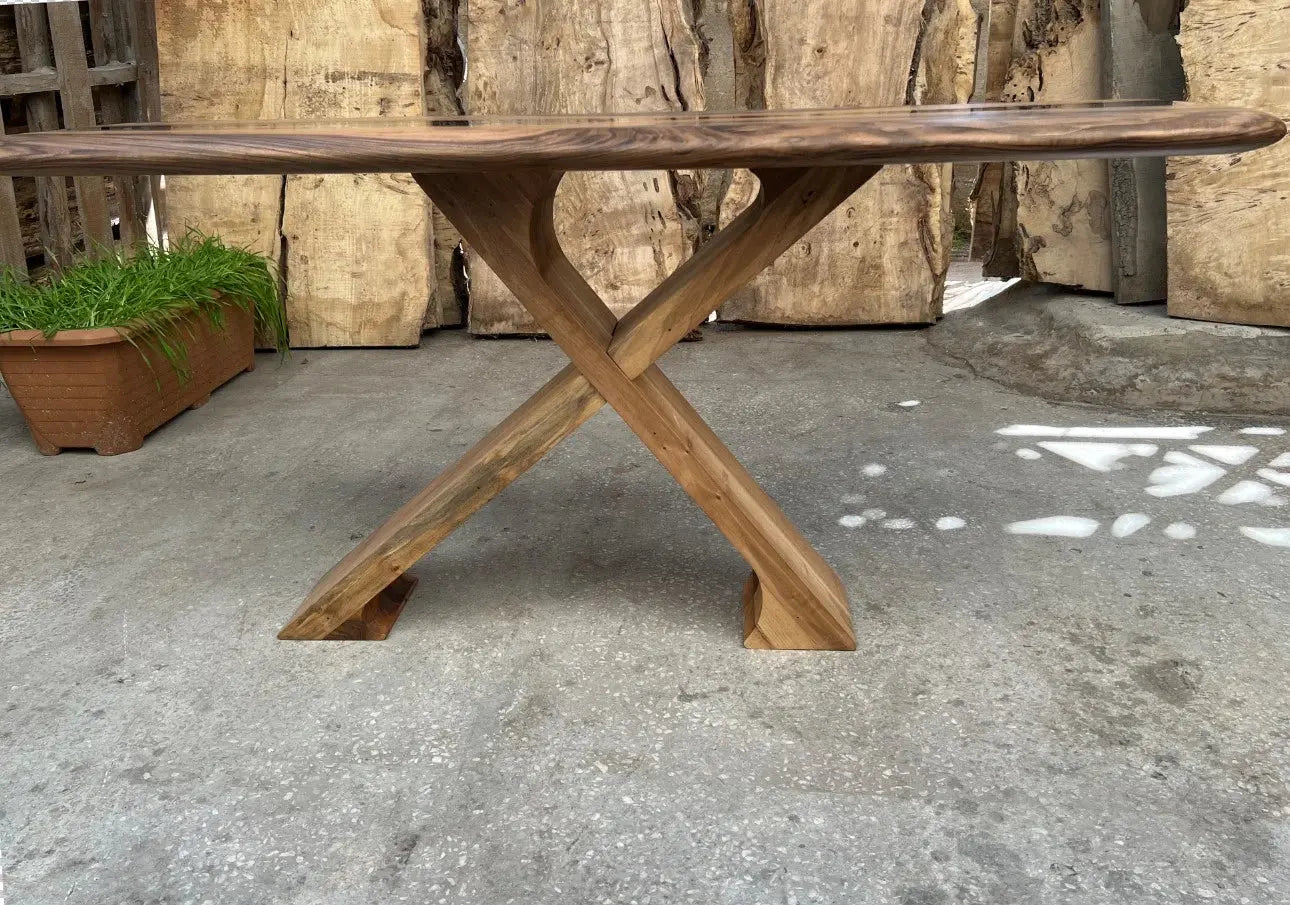 Epoxy Resin Entryway Table