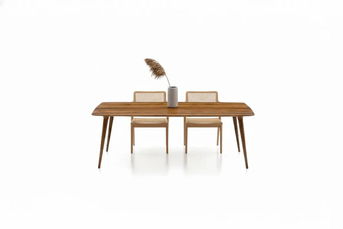 Edge Glued Hardwood Dining Table - Solid Kitchen Table Gizz