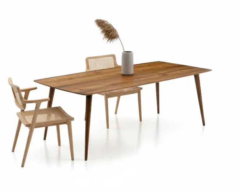 Edge Glued Hardwood Dining Table - Solid Kitchen Table Gizz