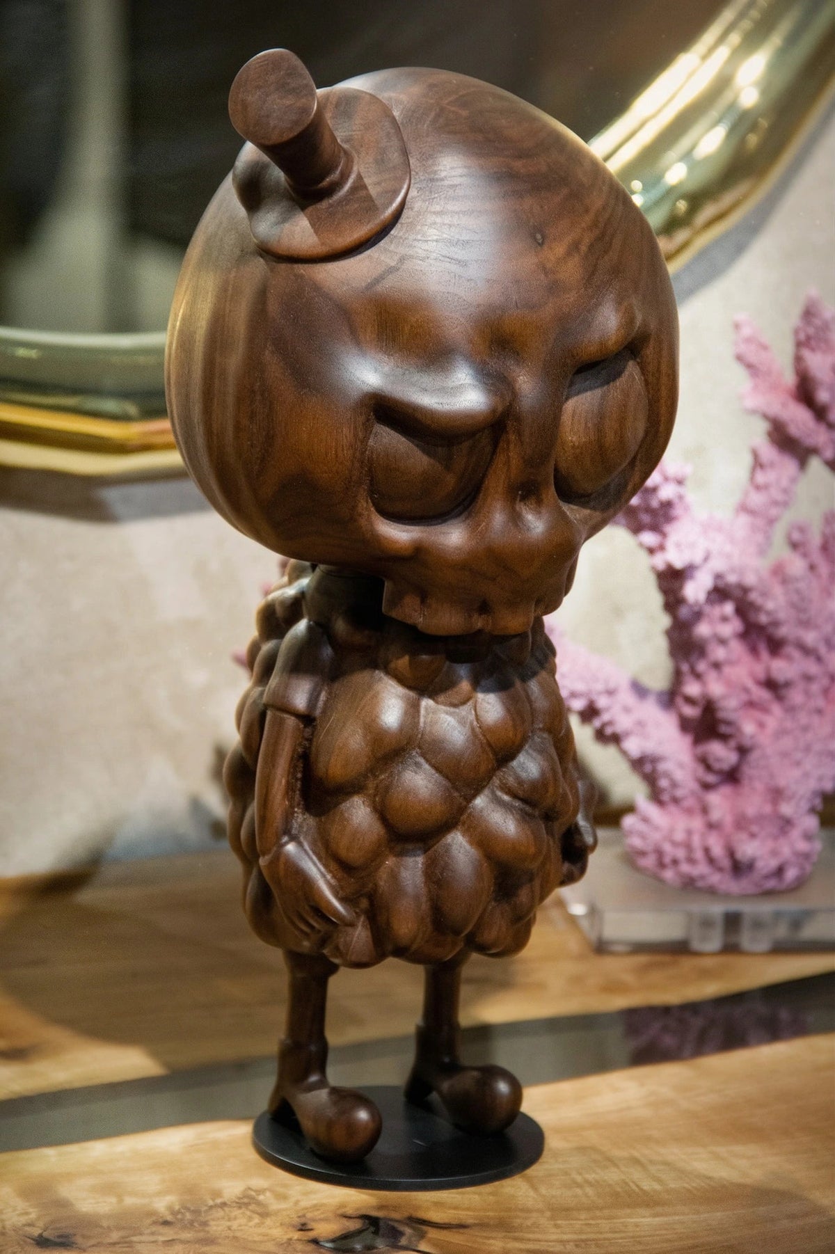 Handcrafted Tycoco Wooden Sculpture - Premium American Walnut Gizz