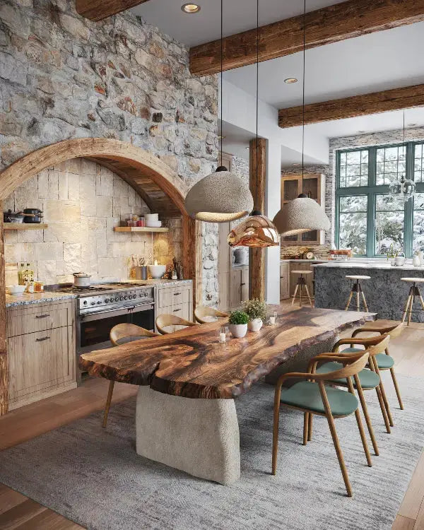 cement & stone looking pendant light and chandeliers