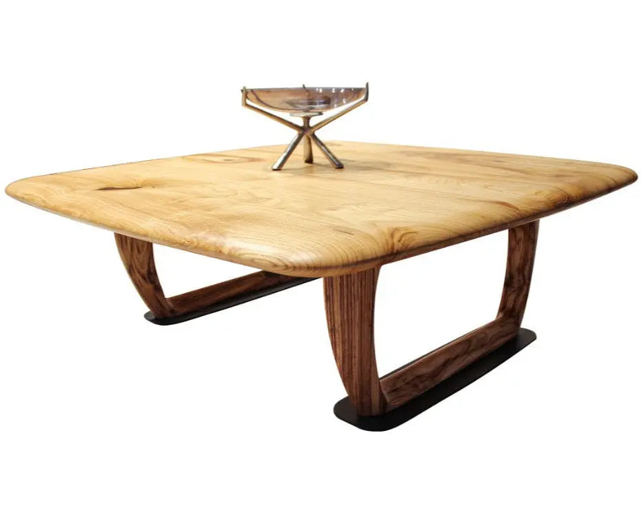 chestnut living room coffee table with chestnut legs