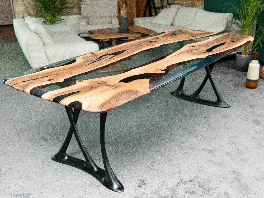 dining room table made of walnut
