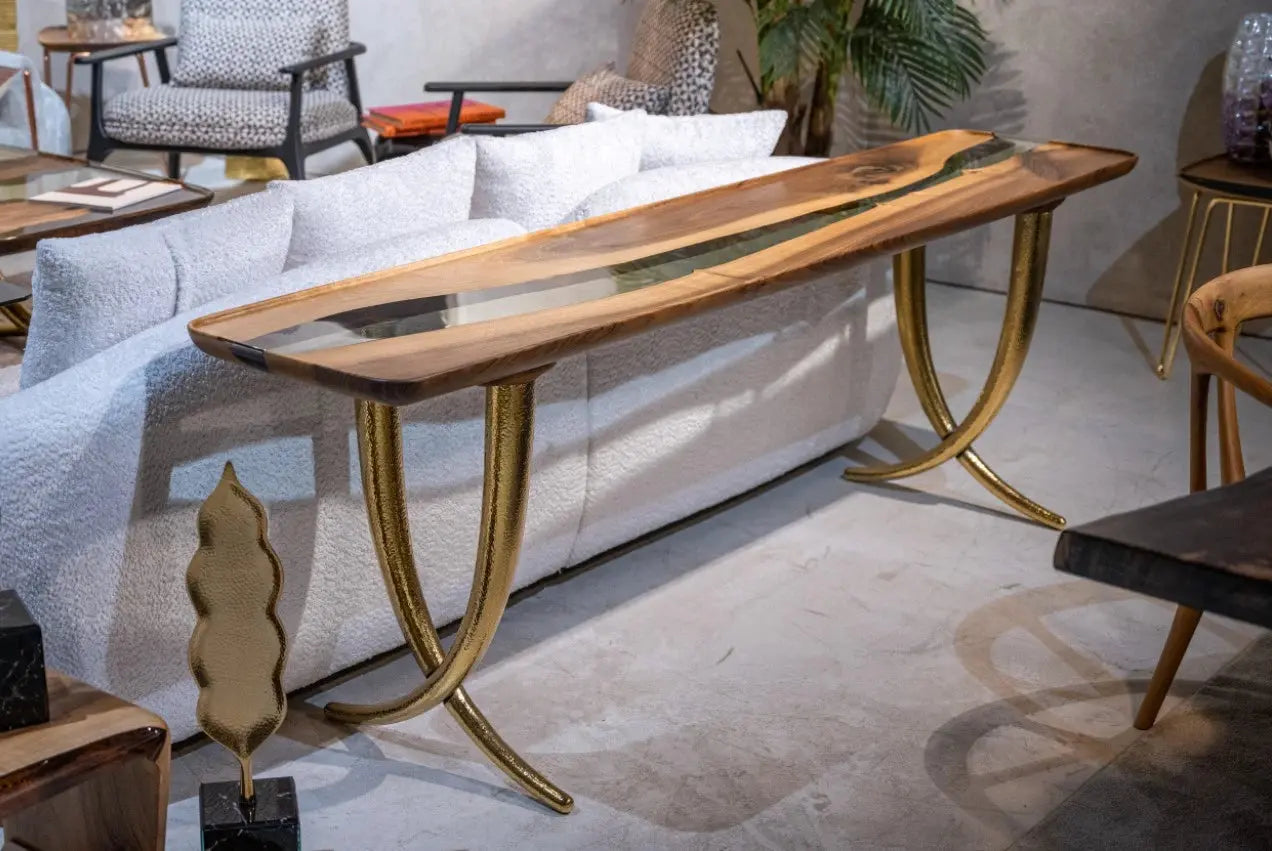 ivory sofa table foyer table