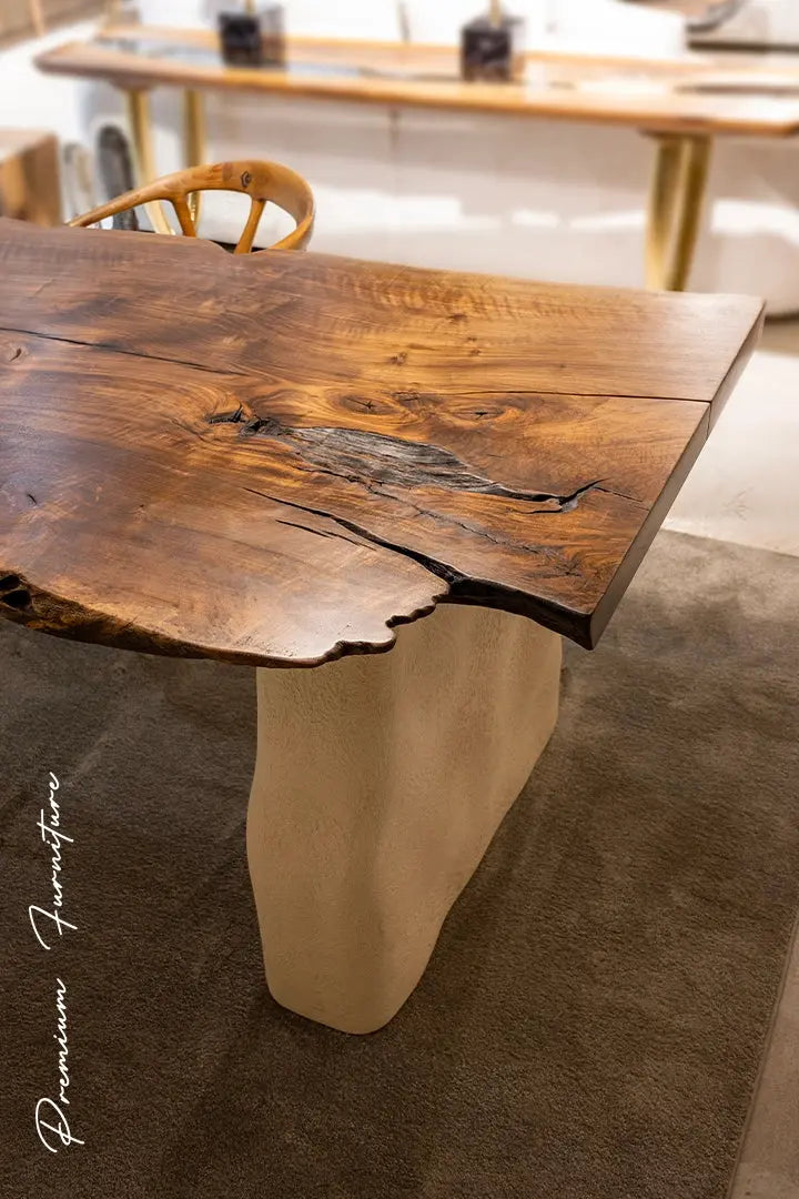 rustic_premium_large_walnut_wood_dining_room_table_stone_leg