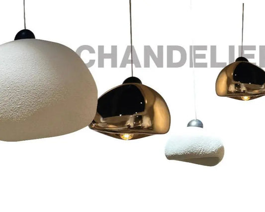 stone looking pendant lights