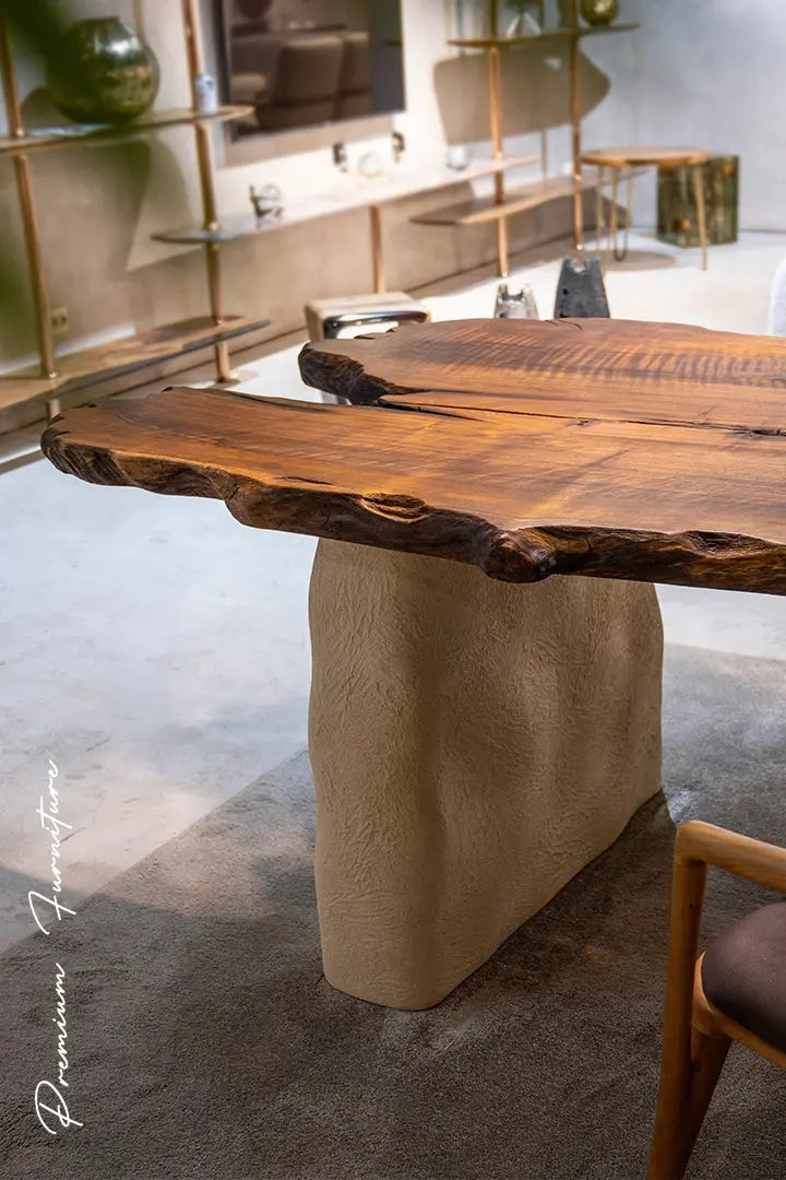 wabi_sabi_minimal_natural_rustic_premium_large_walnut_wood_dining_table