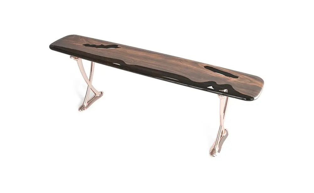 walnut resin Console Table