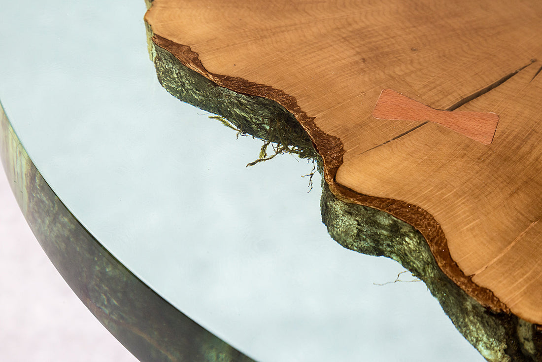 How can we maintain a product made of wood and epoxy?