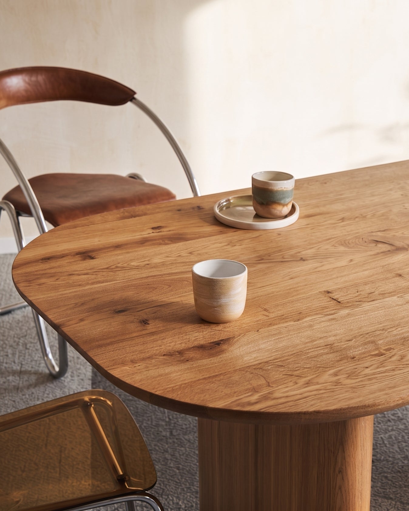 Oval Solid Wood Dining Table Gizz