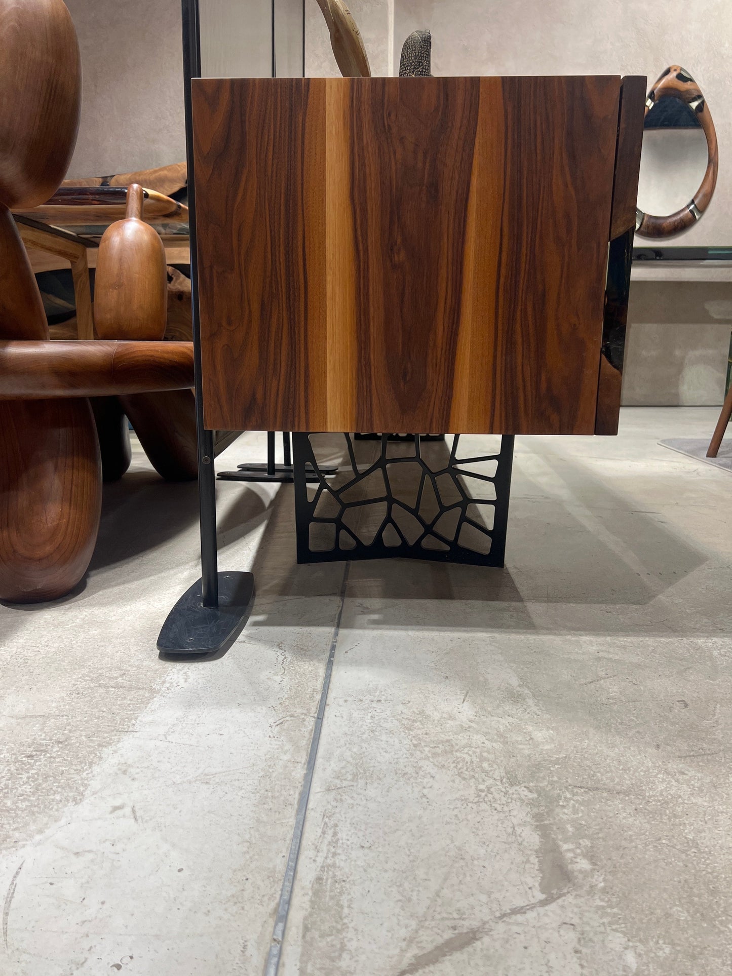 Epoxy & Walnut Credenza 78"long    S- 28 Gizz