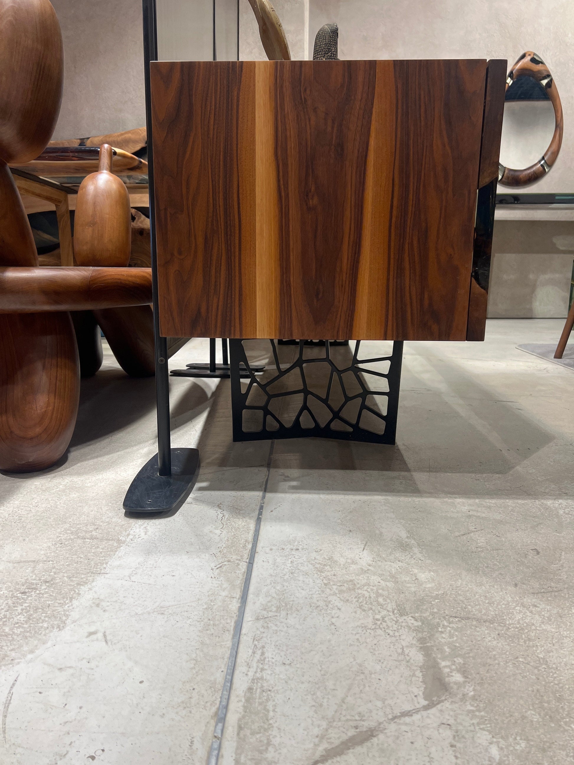 Epoxy & Walnut Credenza 78"long    S- 28 Gizz
