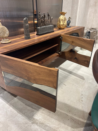 Epoxy & Walnut Credenza 78"long    S- 28 Gizz