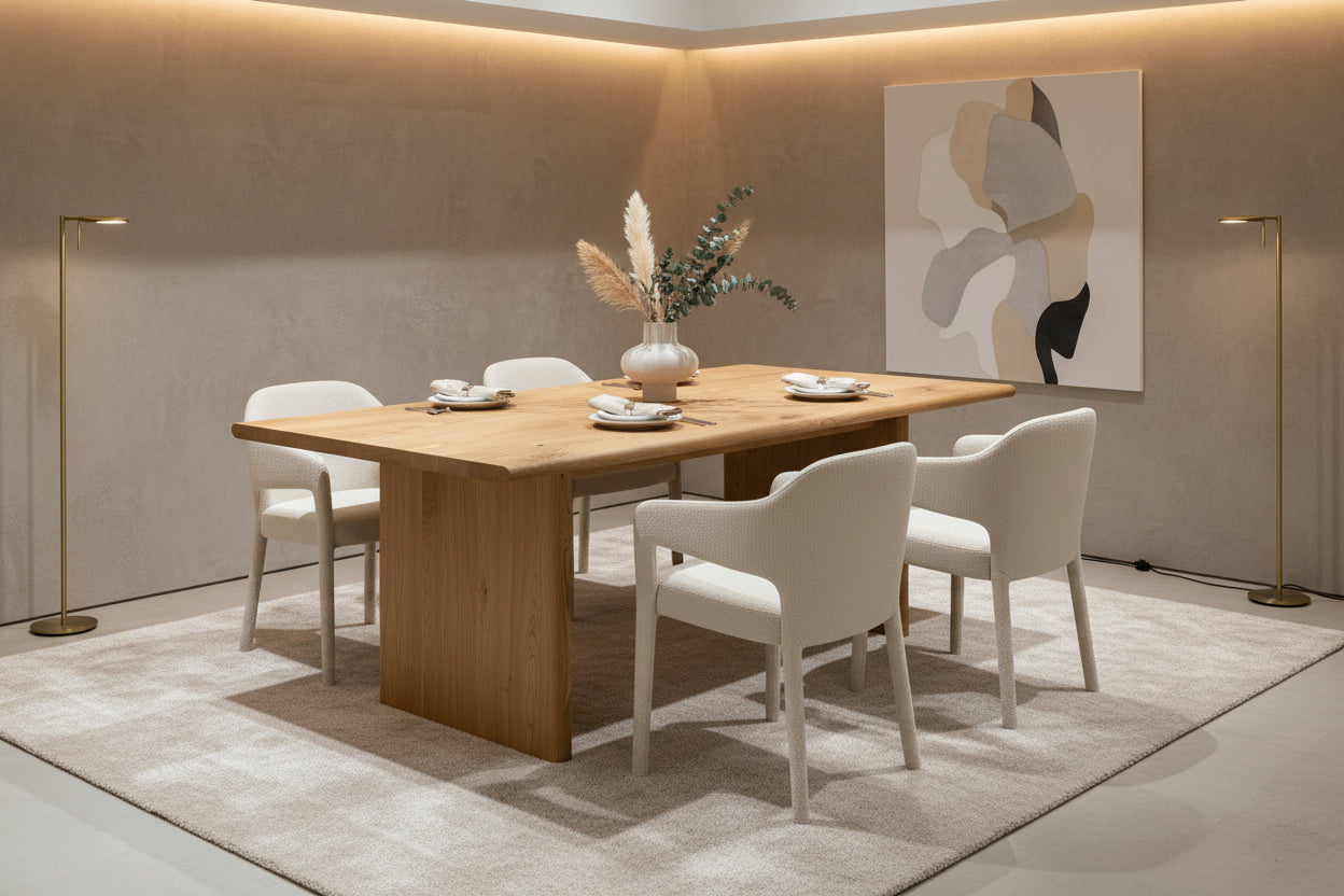Minimal Solid Dining Table Gizz