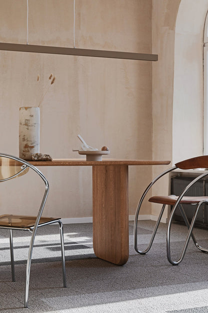 Oval Solid Wood Dining Table Gizz