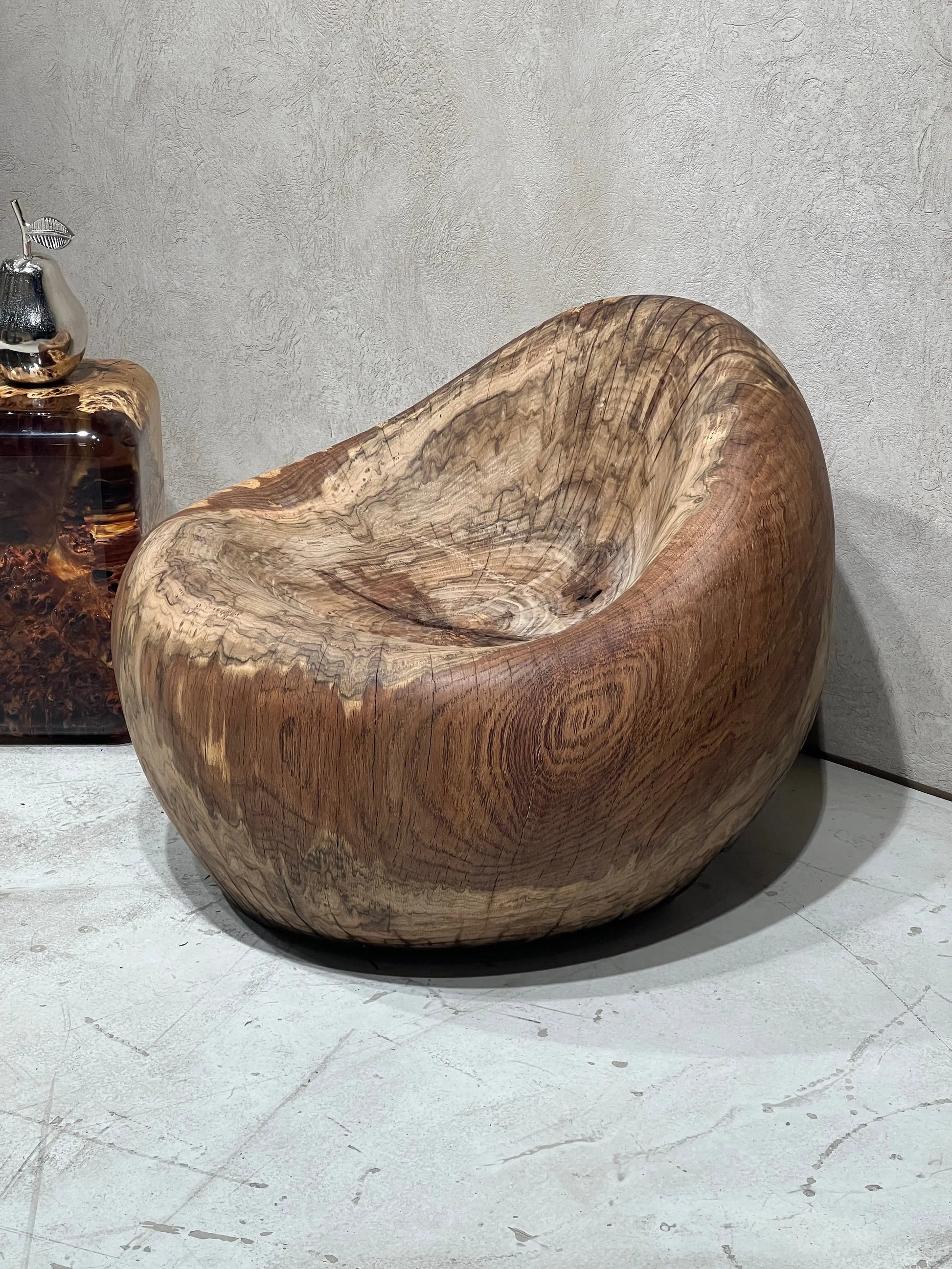Bean Bag Shaped Wooden Armchair – 100% Natural Solid Wood - Gizz