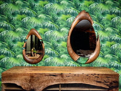Epoxy-Resin and Walnut, Unique wood Mirrors