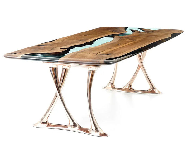 Epoxy Resin Luxurious Dining Room Table by Gizzwood