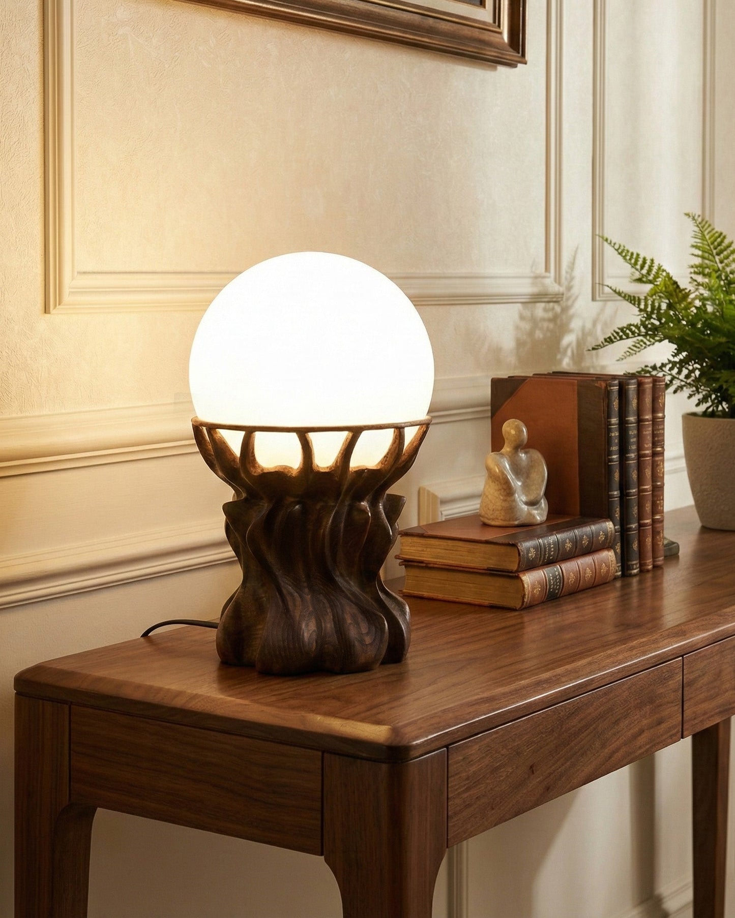 Handcrafted Solid Wood Table Lamp Gizz