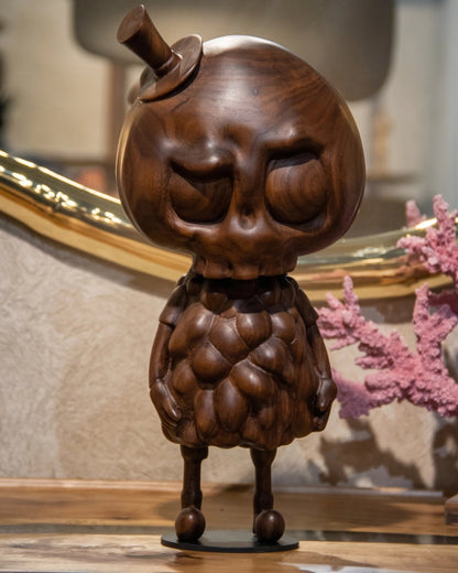 Handcrafted Tycoco Wooden Sculpture - Premium American Walnut Gizz