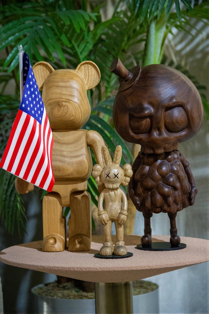 Handcrafted Tycoco Wooden Sculpture - Premium American Walnut Gizz