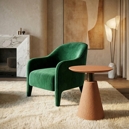 Microcement Textured  Minimal Side Table Set Gizz