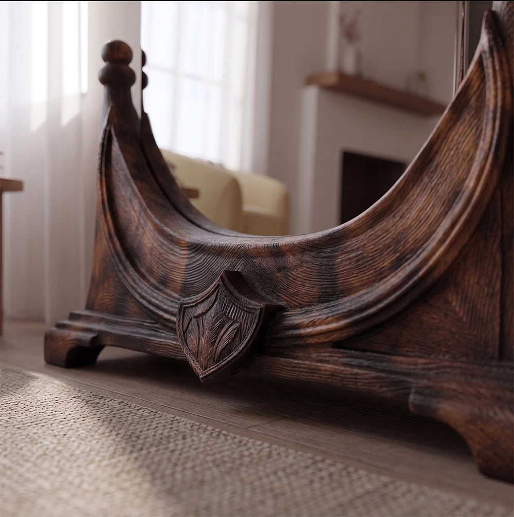 Walnut Wood Mirror Stand Gizz