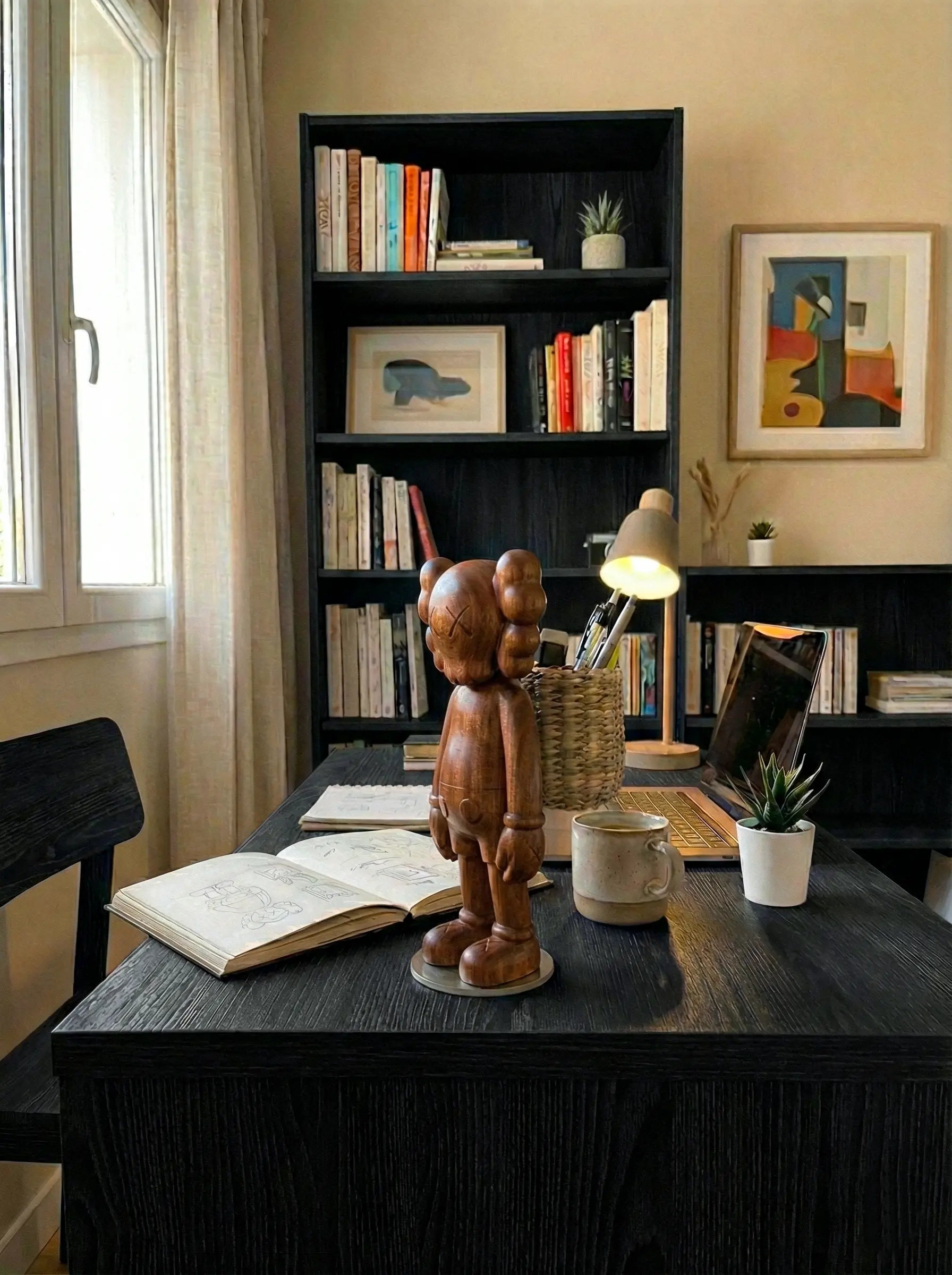 Wooden KAWS Figures - Limited Edition Collectibles Gizz