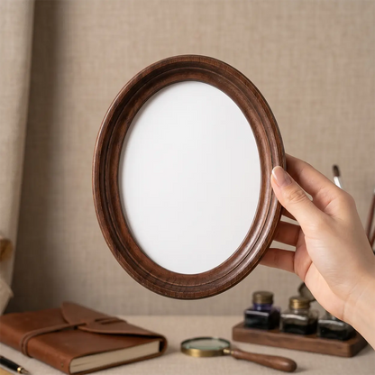 Elegant Oval Wooden Frame S-3 Gizz