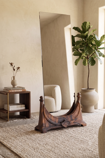 Walnut Wood Mirror Stand Gizz