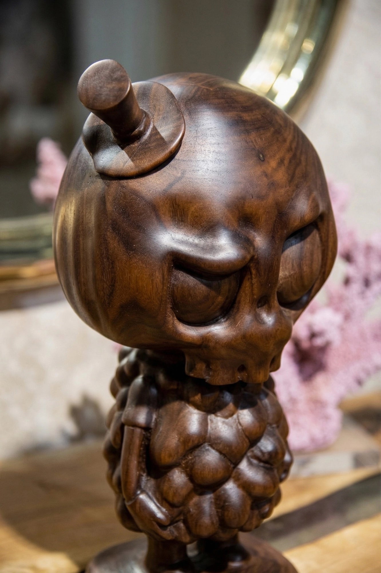 Handcrafted Tycoco Wooden Sculpture - Premium American Walnut Gizz