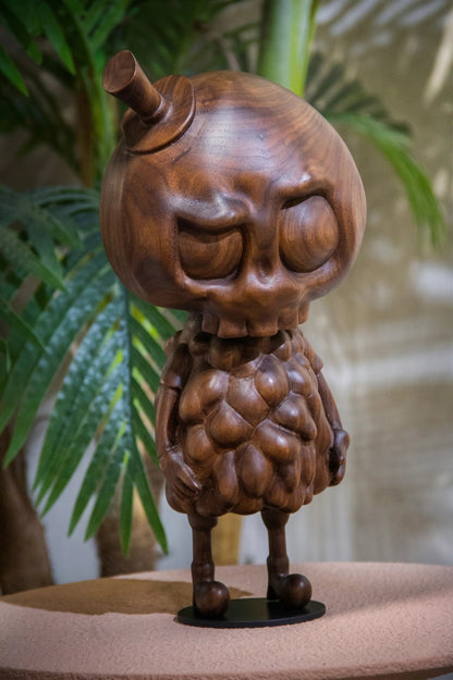 Handcrafted Tycoco Wooden Sculpture - Premium American Walnut Gizz