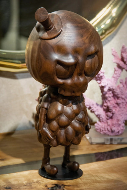 Handcrafted Tycoco Wooden Sculpture - Premium American Walnut Gizz
