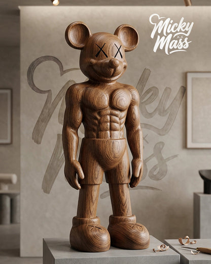 MickyMass Solid Wood Collectible Art Figure Gizz
