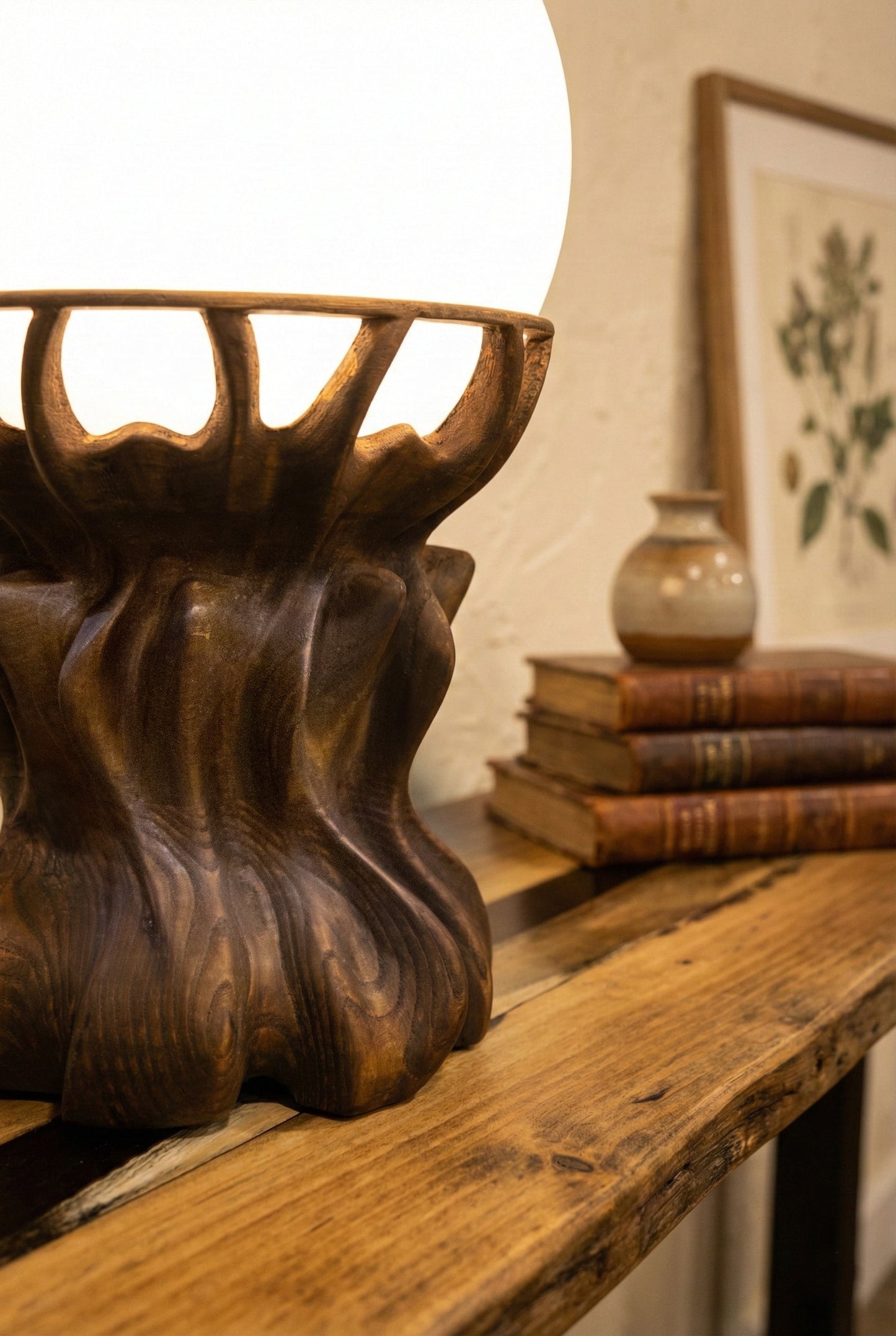 Handcrafted Solid Wood Table Lamp Gizz