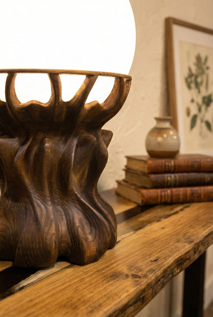 Handcrafted Solid Wood Table Lamp Gizz