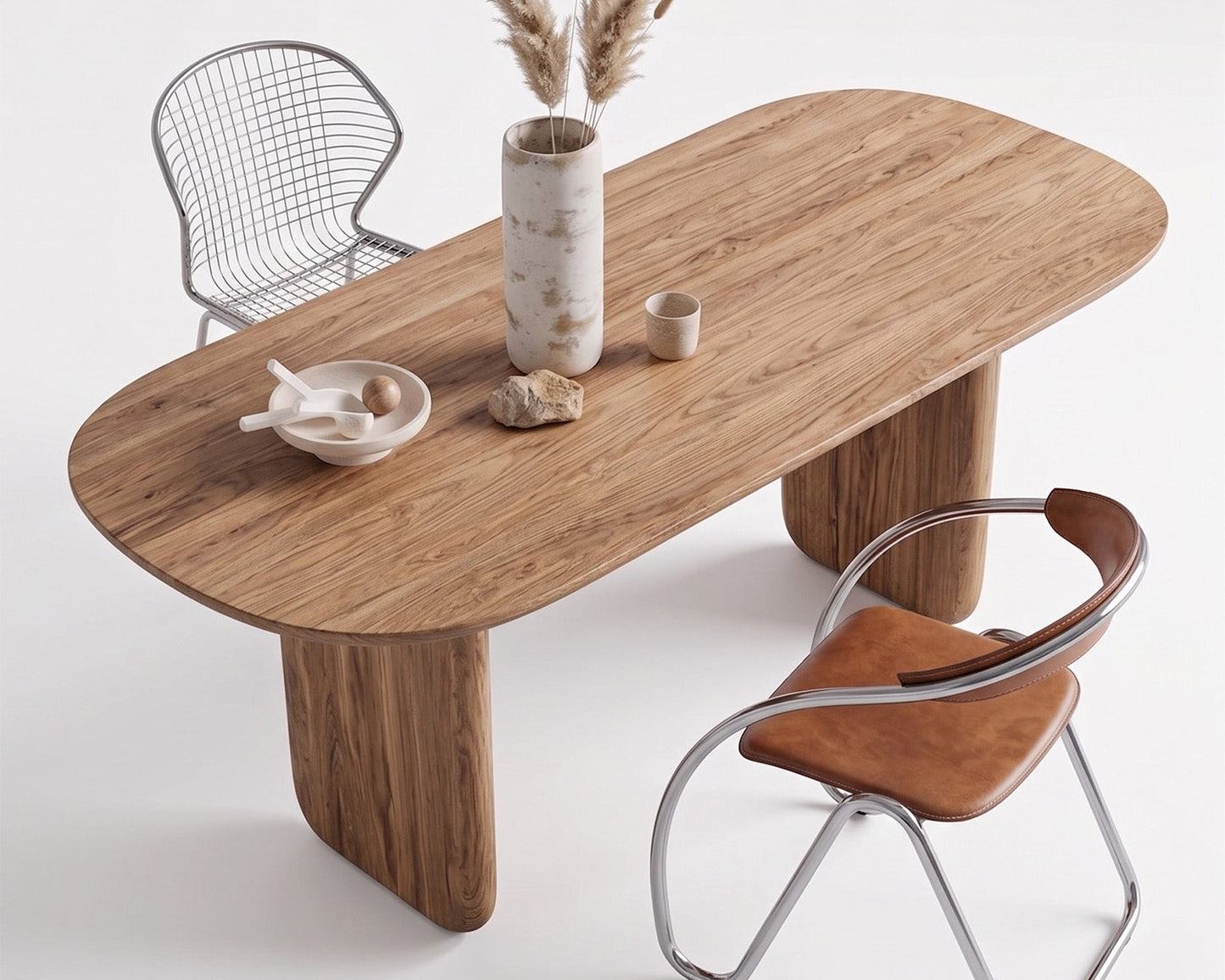 Oval Solid Wood Dining Table Gizz