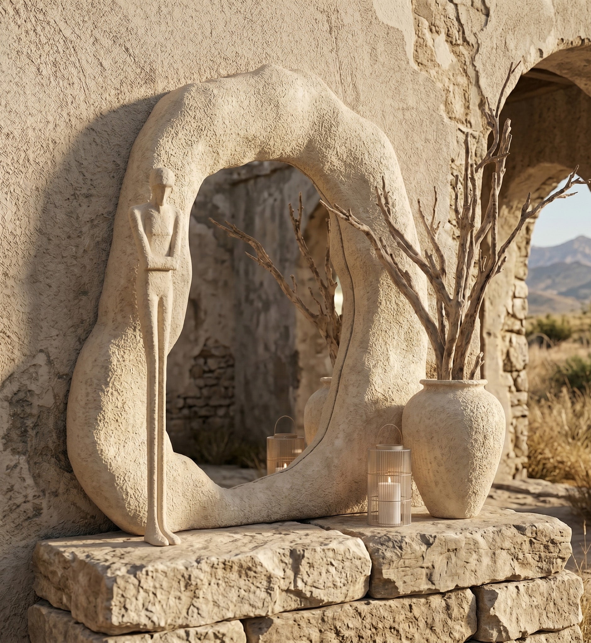 Organic Wabi-Sabi Mirror Frame Gizz