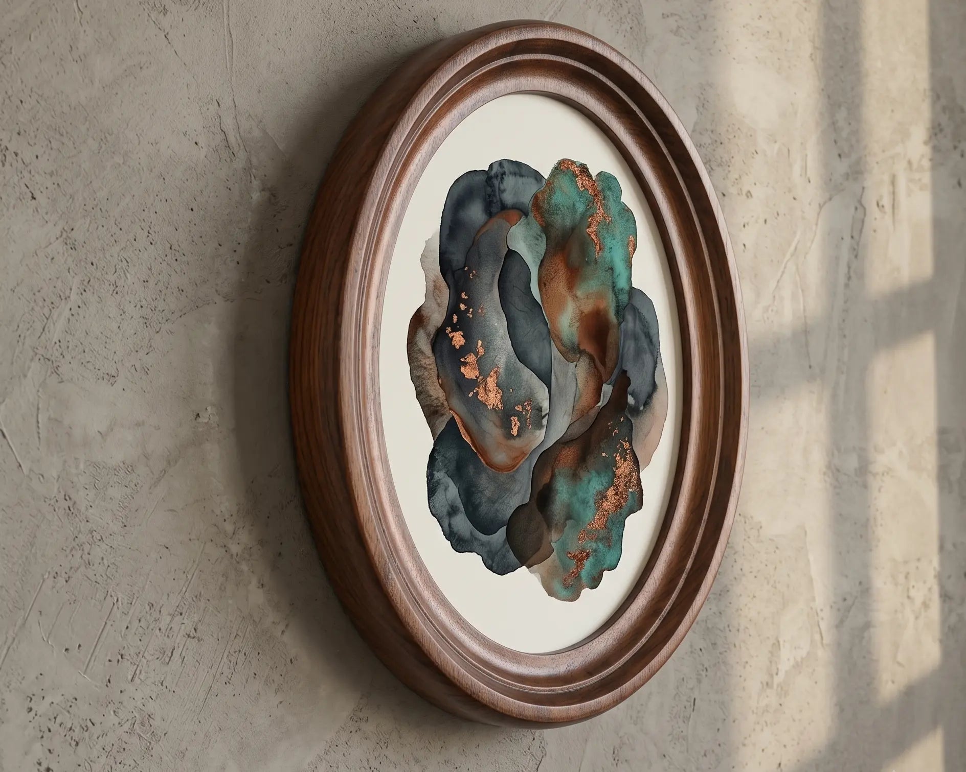 Elegant Oval Wooden Frame S-3 Gizz