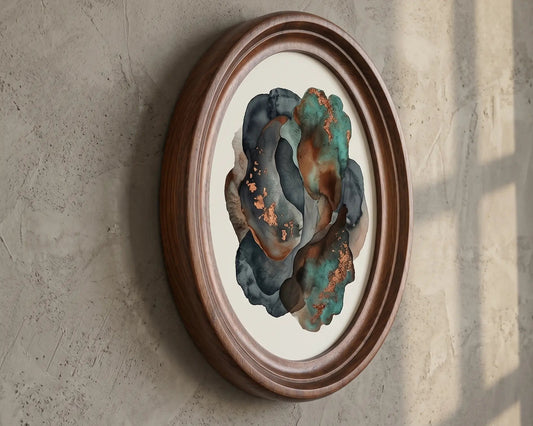 Elegant Oval Wooden Frame S-3 Gizz