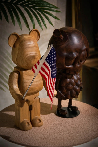 Handcrafted Tycoco Wooden Sculpture - Premium American Walnut Gizz
