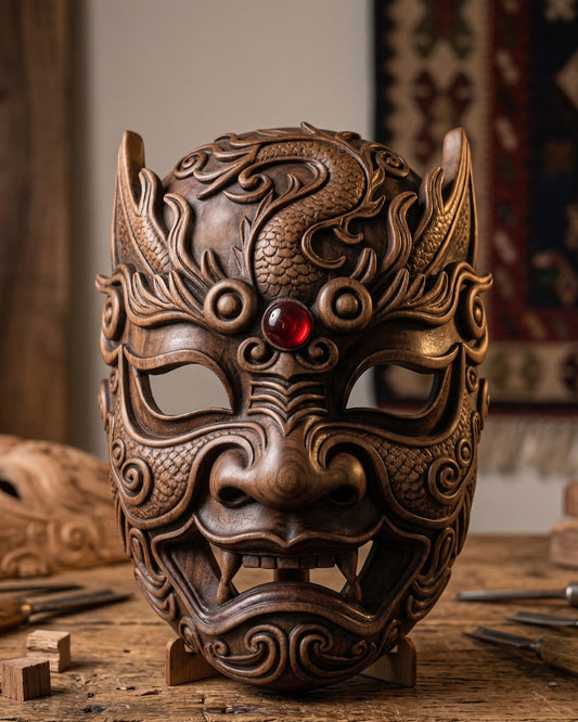 Dragon Oni Mask - 12" Gizz