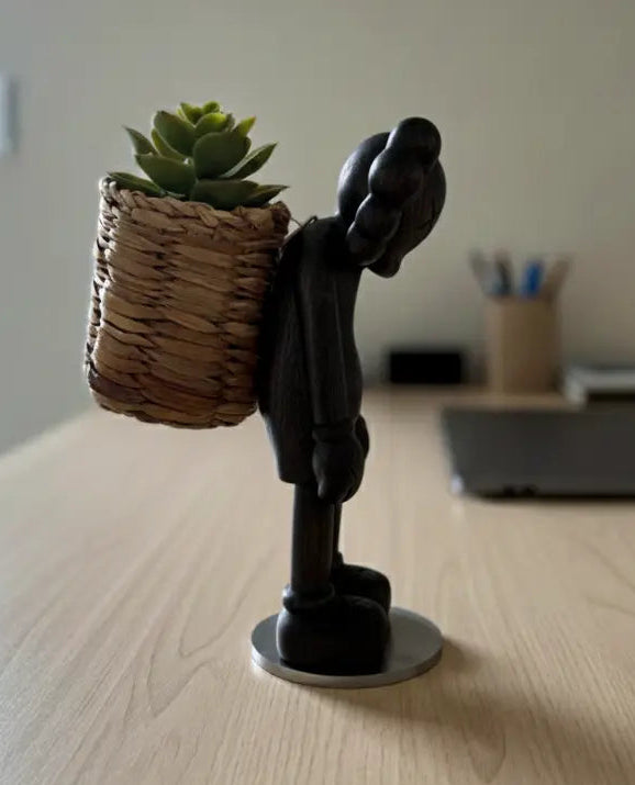 Wooden KAWS Figures - Limited Edition Collectibles Gizz