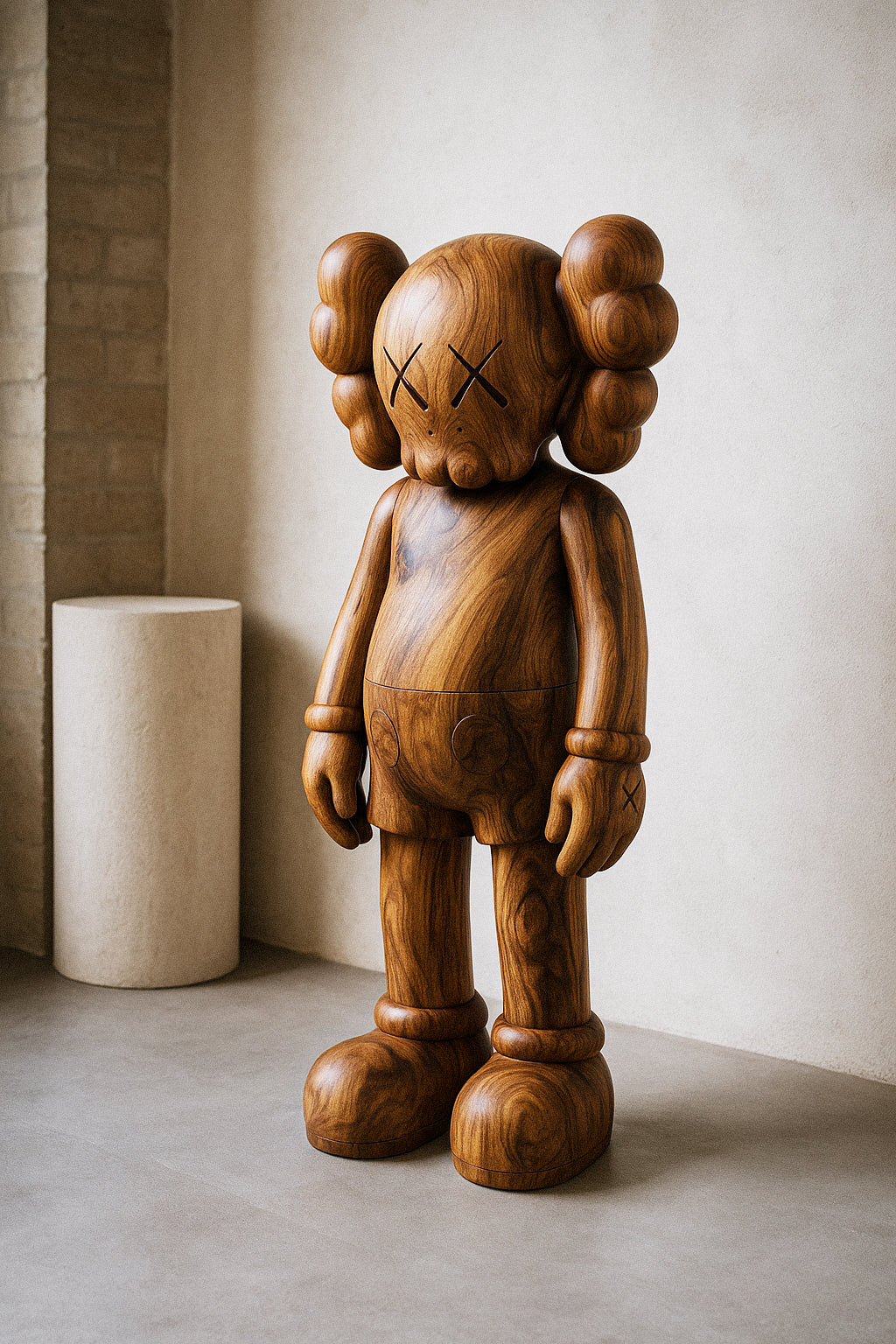 Wooden KAWS Figures - Limited Edition Collectibles Gizz